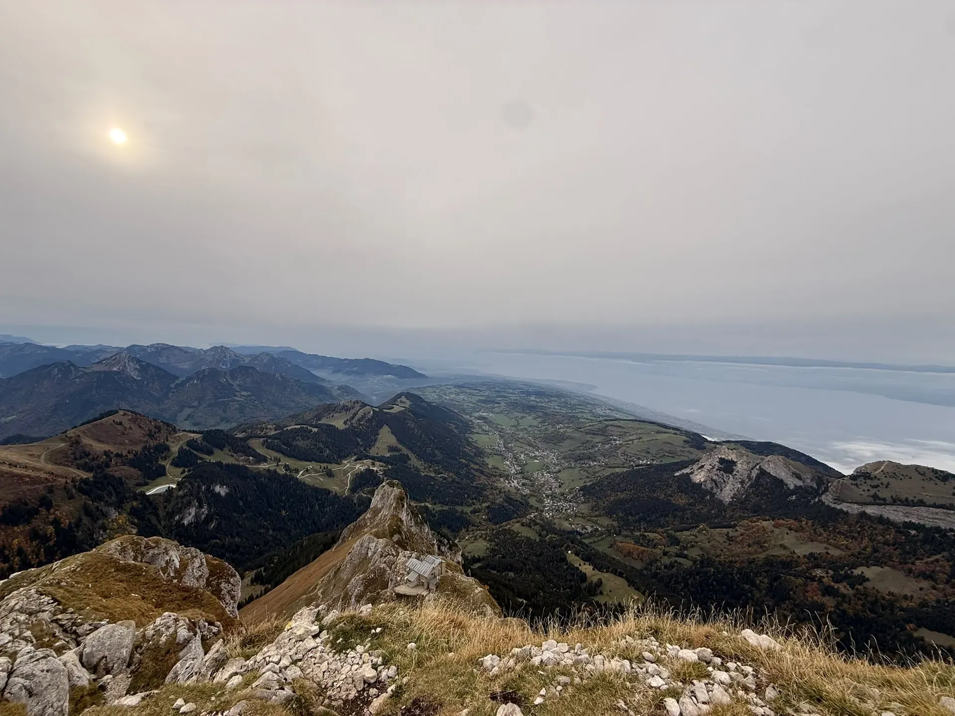 Dent d'Oche, vue sur le lac Léman
